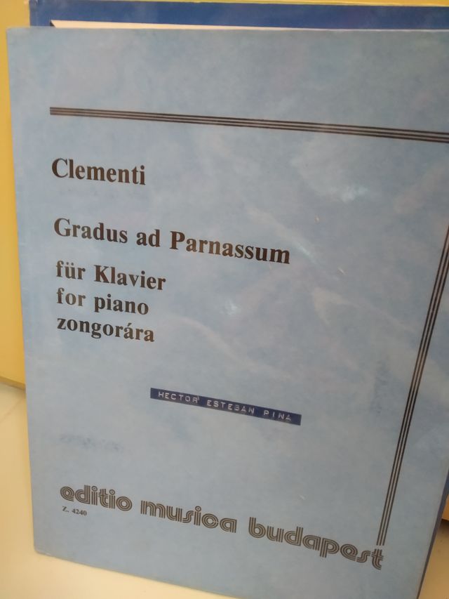 Partitura Piano Clementi Gradus ad Parnassum