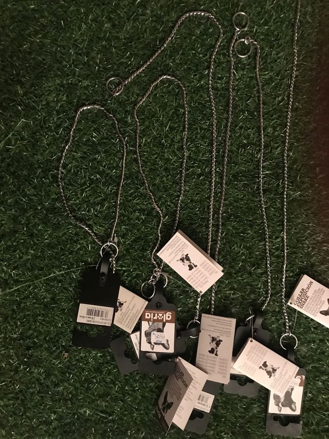 Collar de exposición, acero, nuevo a estrenar