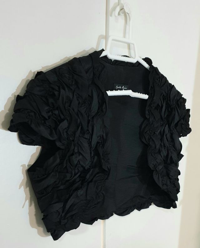 Chaquetita de fiesta negra mujer talla M