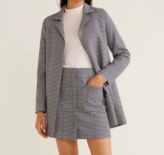 Falda vichy, de Mango