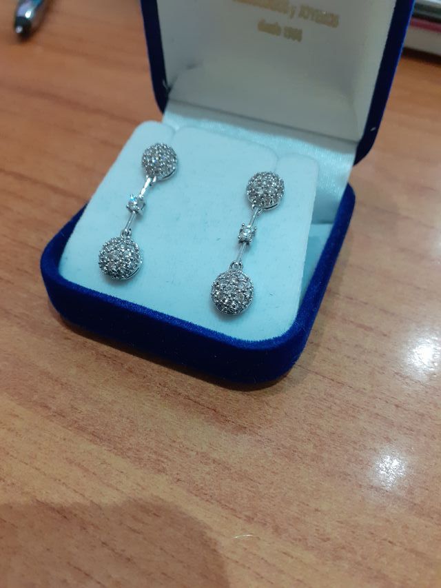 ORECCHINI IN ORO BIANCO CON DIAMANTI