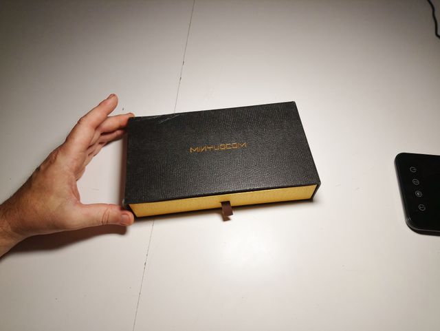 Monedero cartera cuero, "rosa y negro"