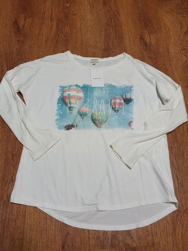 Camiseta Oversize manga larga Green Coast Travel