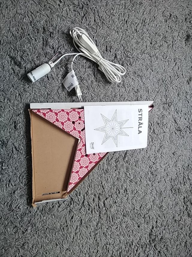 Lámpara estrella decoración navidad