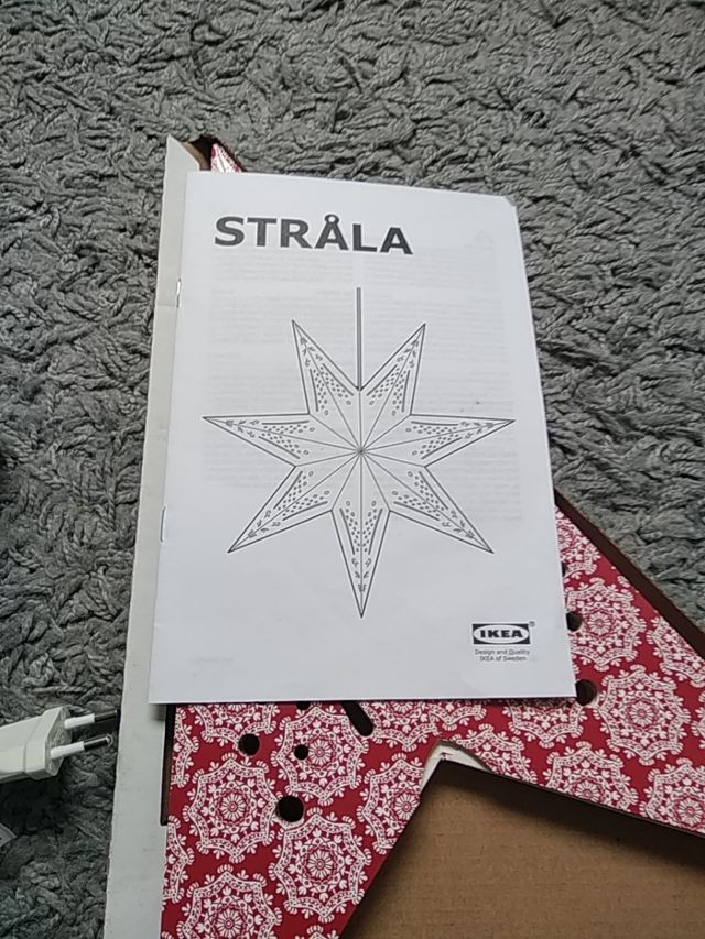 Lámpara estrella decoración navidad