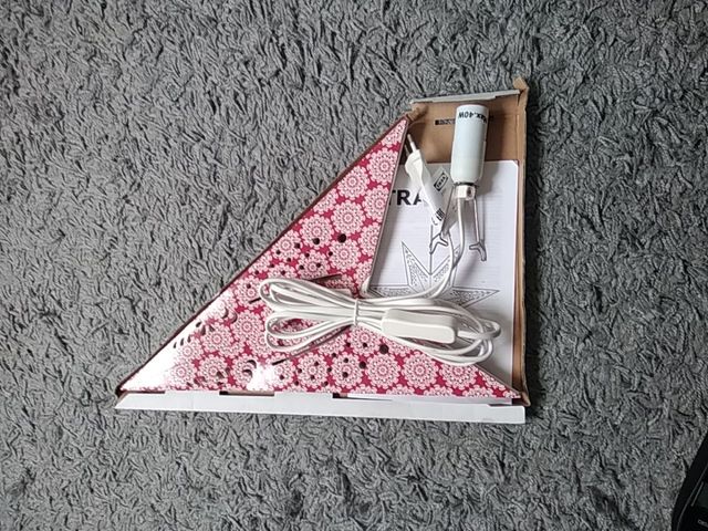 Lámpara estrella decoración navidad