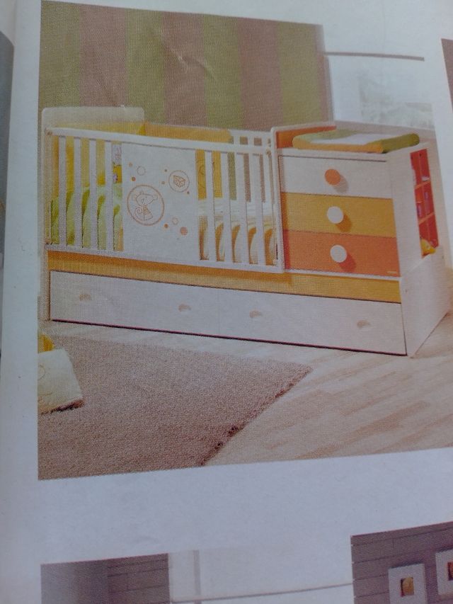 Cuna  convertible  en cama de 1,90