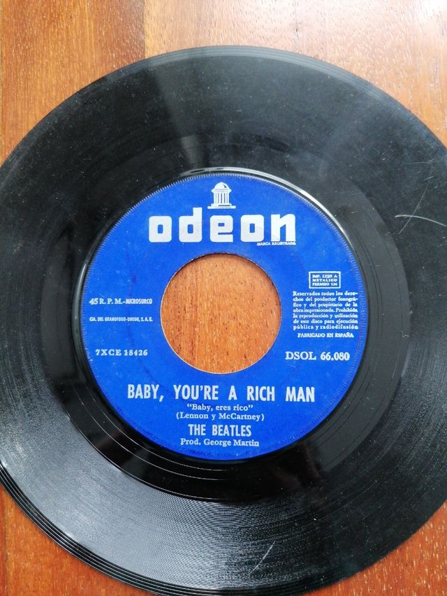 The Beatles, vinilo 45 rpm