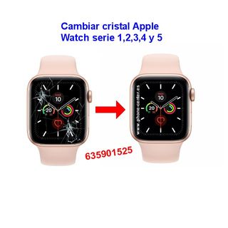 Cambiar cristal roto Apple Watch Serie 1,2,3,4,5,6 en Madrid en WALLAPOP