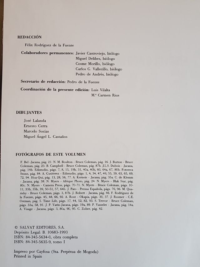 Fauna Africa Enciclopedia Salvat