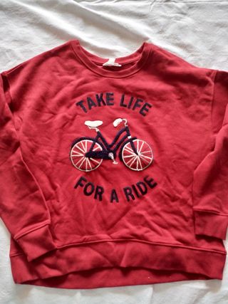 Sudadera Roja Springfield de segunda mano por 22 EUR en Piqueros en WALLAPOP