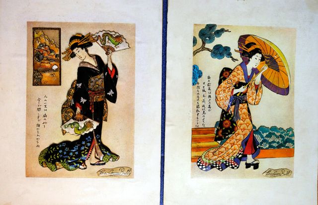 2 Láminas decorativas estilo japonés