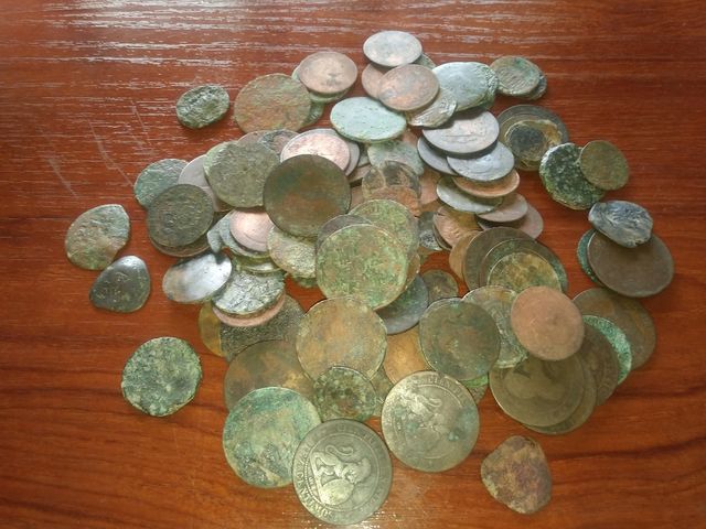 lote de 1000 monedas antiguas