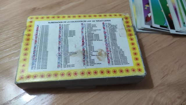 colección 140 tarjetas cromos dragón ball /z