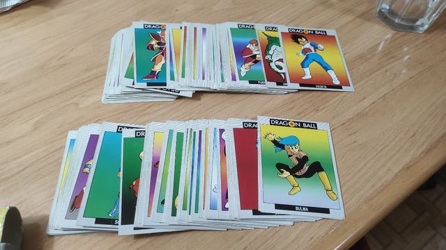 colección 140 tarjetas cromos dragón ball /z