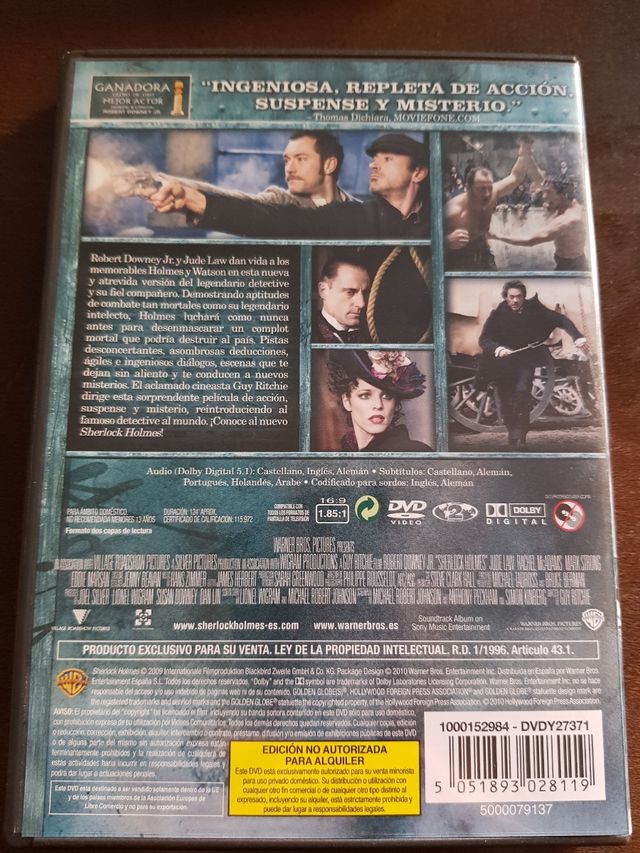 Película Sherlock Holmes DVD