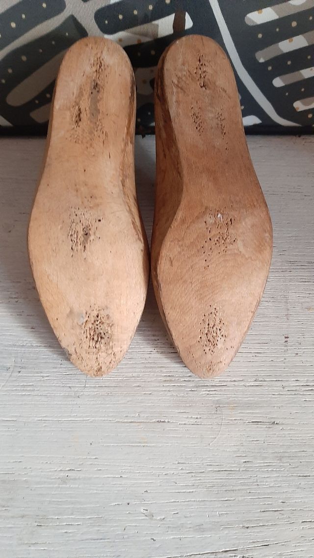 Horma antigua zapatos de madera