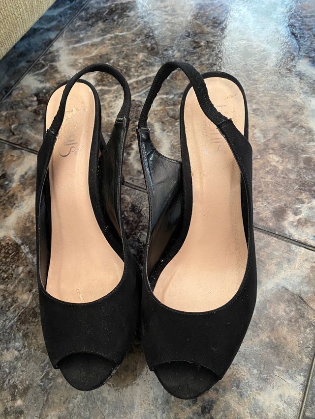 Zapatos alto tacón negros