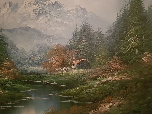 BONITO CUADRO MARCO MADERA GRANDE OFERTA