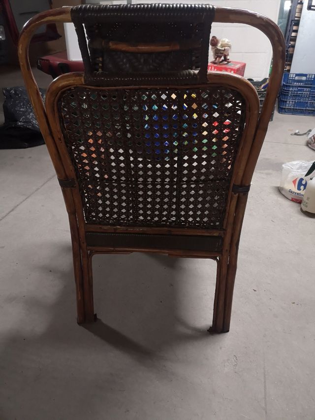 sillon en mimbre grande