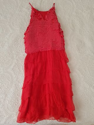Vestido rojo Tintoretto talla 38 - Vinted