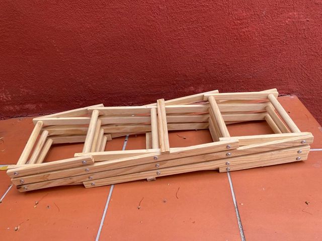 Botellero madera plegable 10-12 botellas