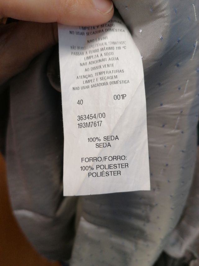 Precioso vestido 100% seda. T38-40