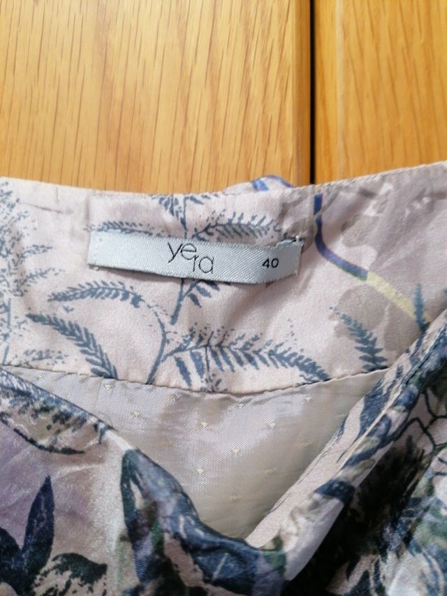 Precioso vestido 100% seda. T38-40