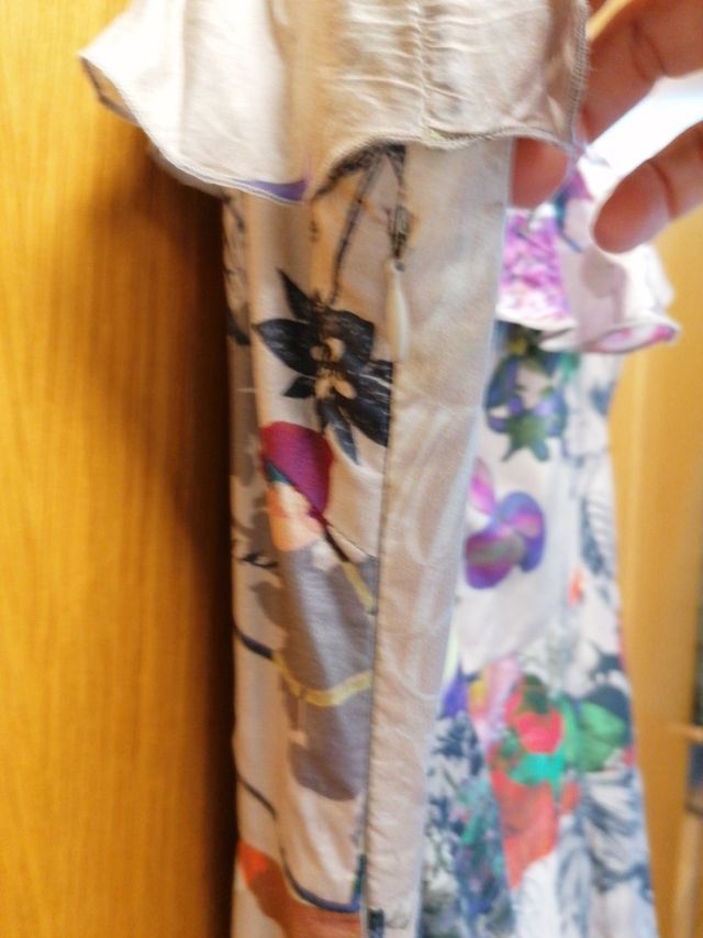 Precioso vestido 100% seda. T38-40