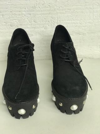 ZAPATOS PLATAFORMA NEGRA T.38 yellow