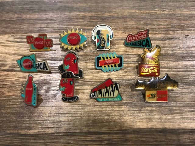 Lote pins Cocacola