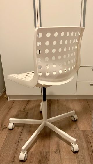 silla de escritorio rosa pastel con borde blanco ikea silla de escritorio rosa pastel con borde blanco ikea