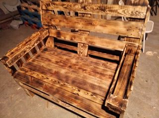 Banco de madera exterior de segunda mano en WALLAPOP