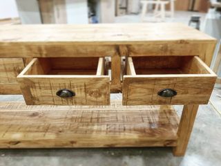 Mueble de baño lavabo madera rústico