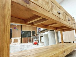 Mueble de baño lavabo madera rústico