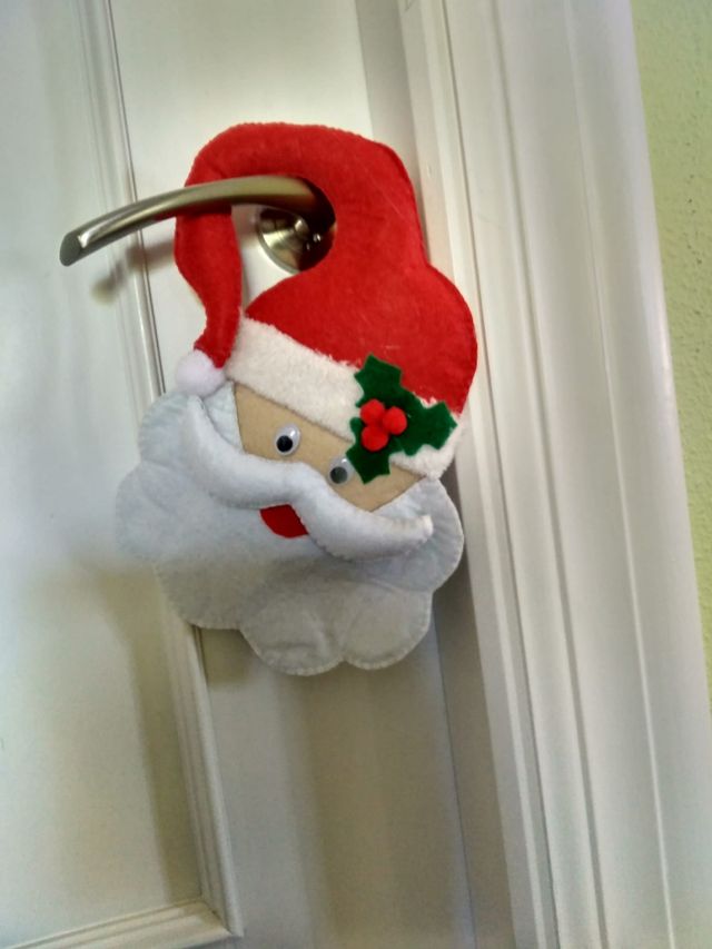 Colgador para Navidad y pantera.