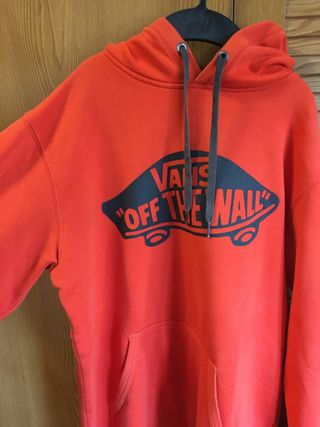 sudadera naranja vans