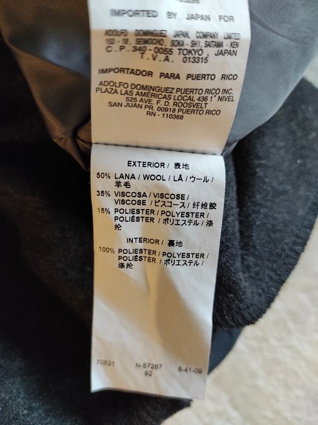 Falda lana Adolfo Domínguez