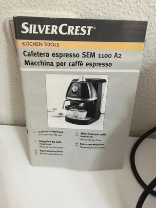 IAN CAFETERA ESPRESSO MACCHINA PER CAFFÈ ESPRESSO SEM 1100 B3 CAFETERA  ESPRESSO MACCHINA PER CAFFÈ ESPRESSO MÁQUINA DE CAFÉ EXPRESSO - PDF  Descargar libre