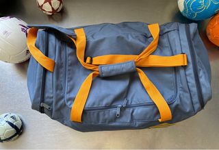 BOLSA DEPORTE GRIS/MOSTAZA NUEVA