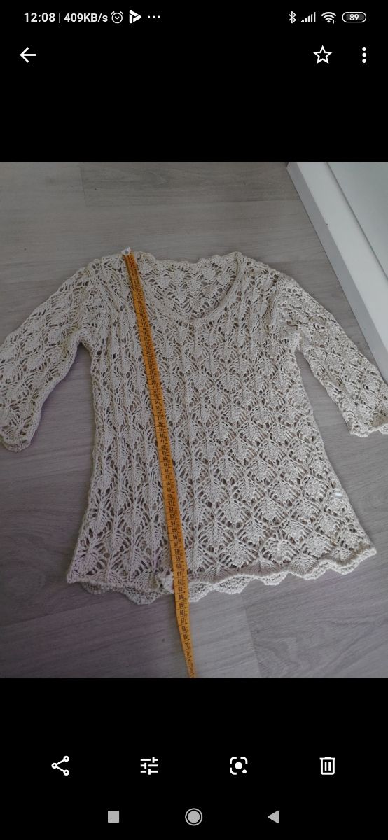 jersey de ganchillo talla S