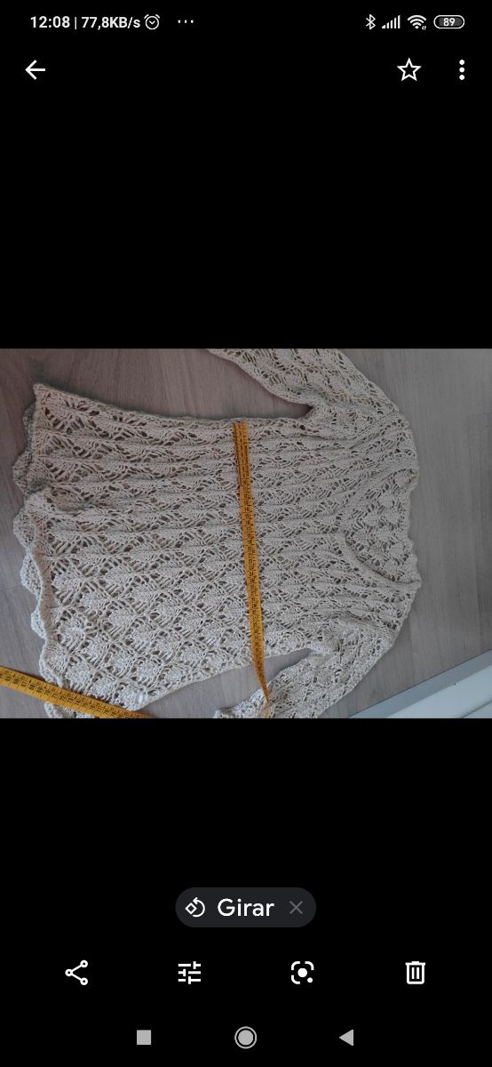 jersey de ganchillo talla S