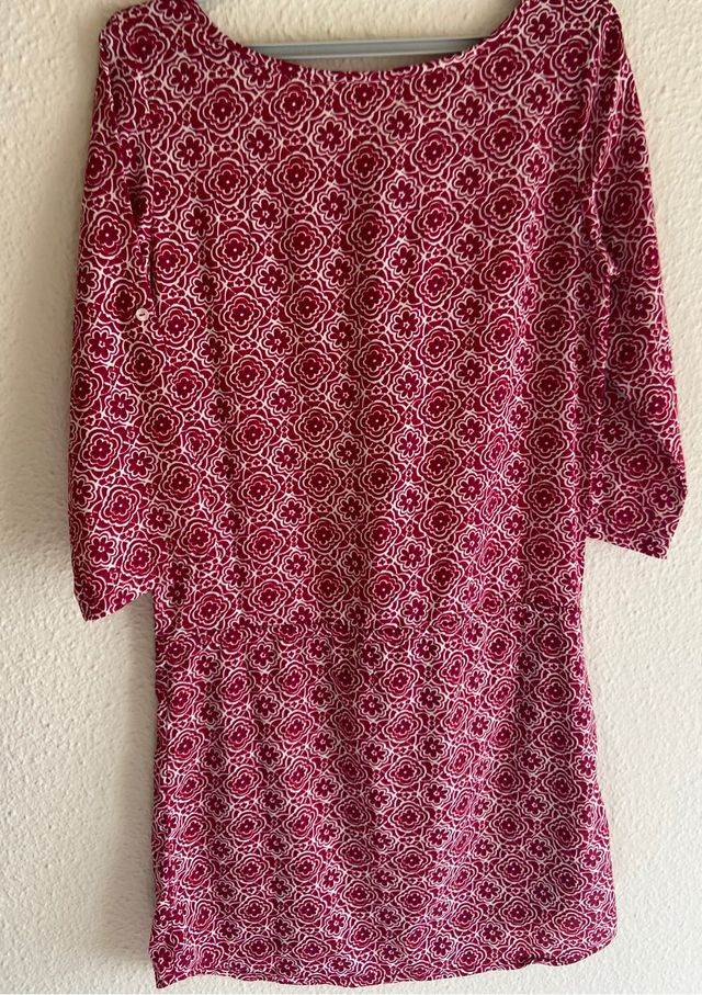 Vestido estampado rojo