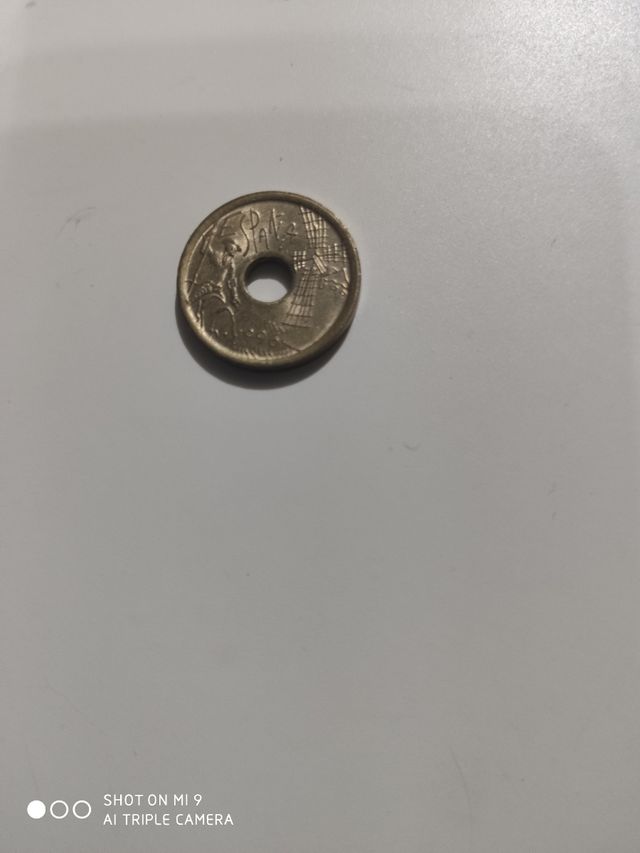 moneda 25 pesetas Castilla la Mancha 1996