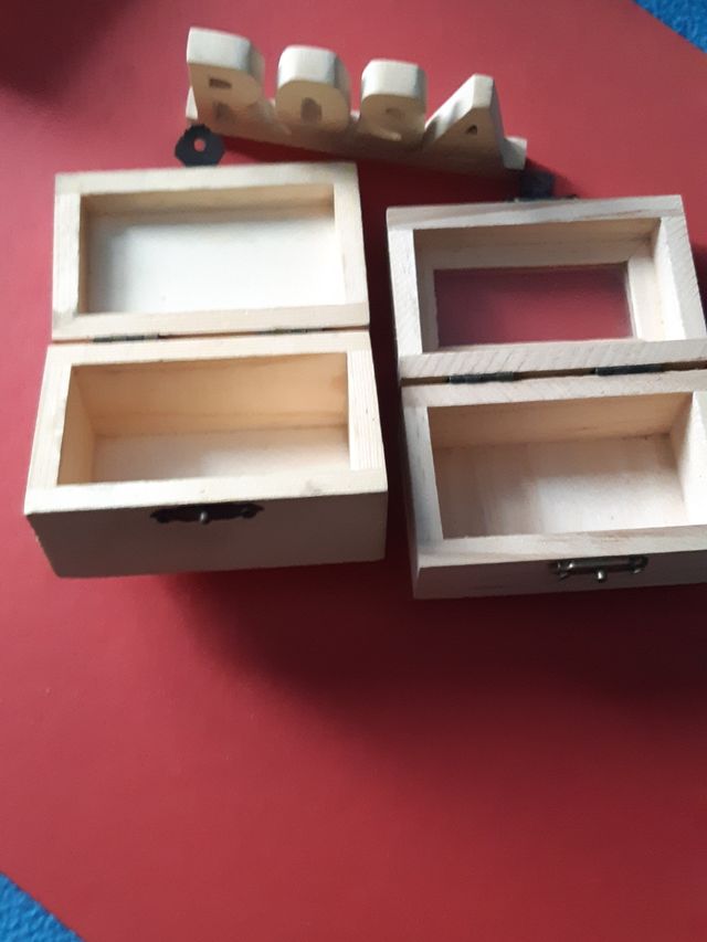 REGALO TODO LOTE MINICAJAS  MADERA.- LEER DESCRIPC