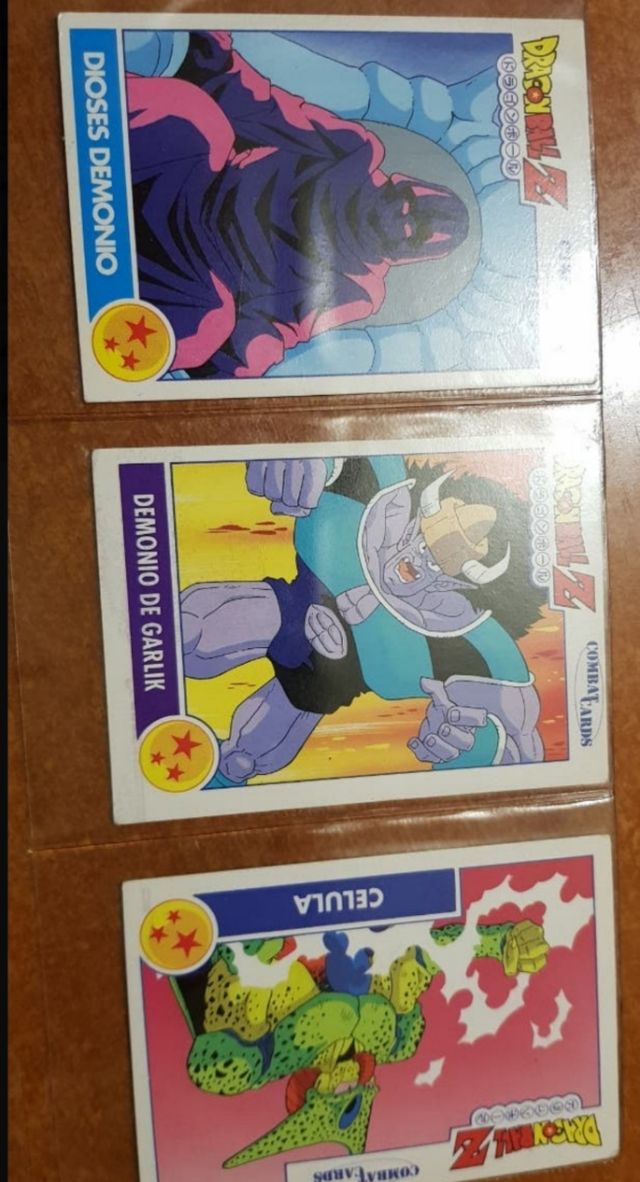 Tarjetas DRAGON BALL Z de PANINI.