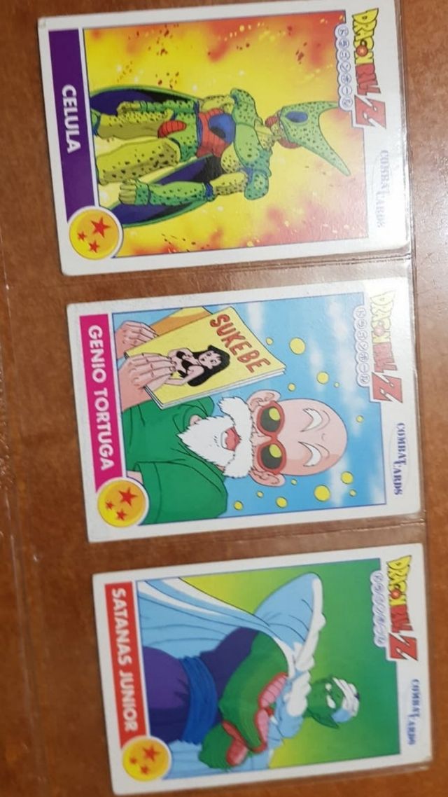 Tarjetas DRAGON BALL Z de PANINI.