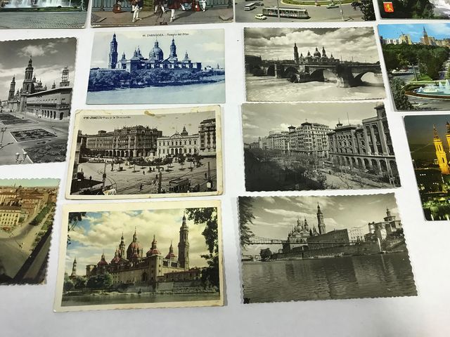 LOTTO DI 26 CARTOLINE VECCHIE ORIGINALI ZARAGOZA