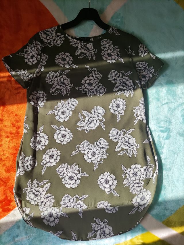 BLUSA FLORES PRIMARK, TALLA 40