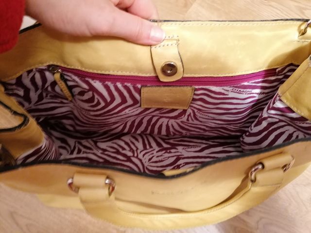 Bolso amarillo piel Dimoni
